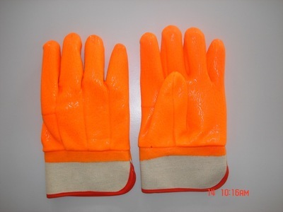 【專(zhuān)業(yè)熒光PVC浸膠勞保手套海綿復(fù)合布內(nèi)襯雙浸砂面安全袖】?jī)r(jià)格,廠家,圖片,防護(hù)手套,高唐順興勞保用品-